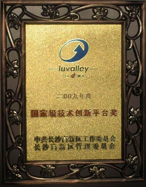 長沙高新區(qū)國家級技術(shù)創(chuàng)新平臺獎